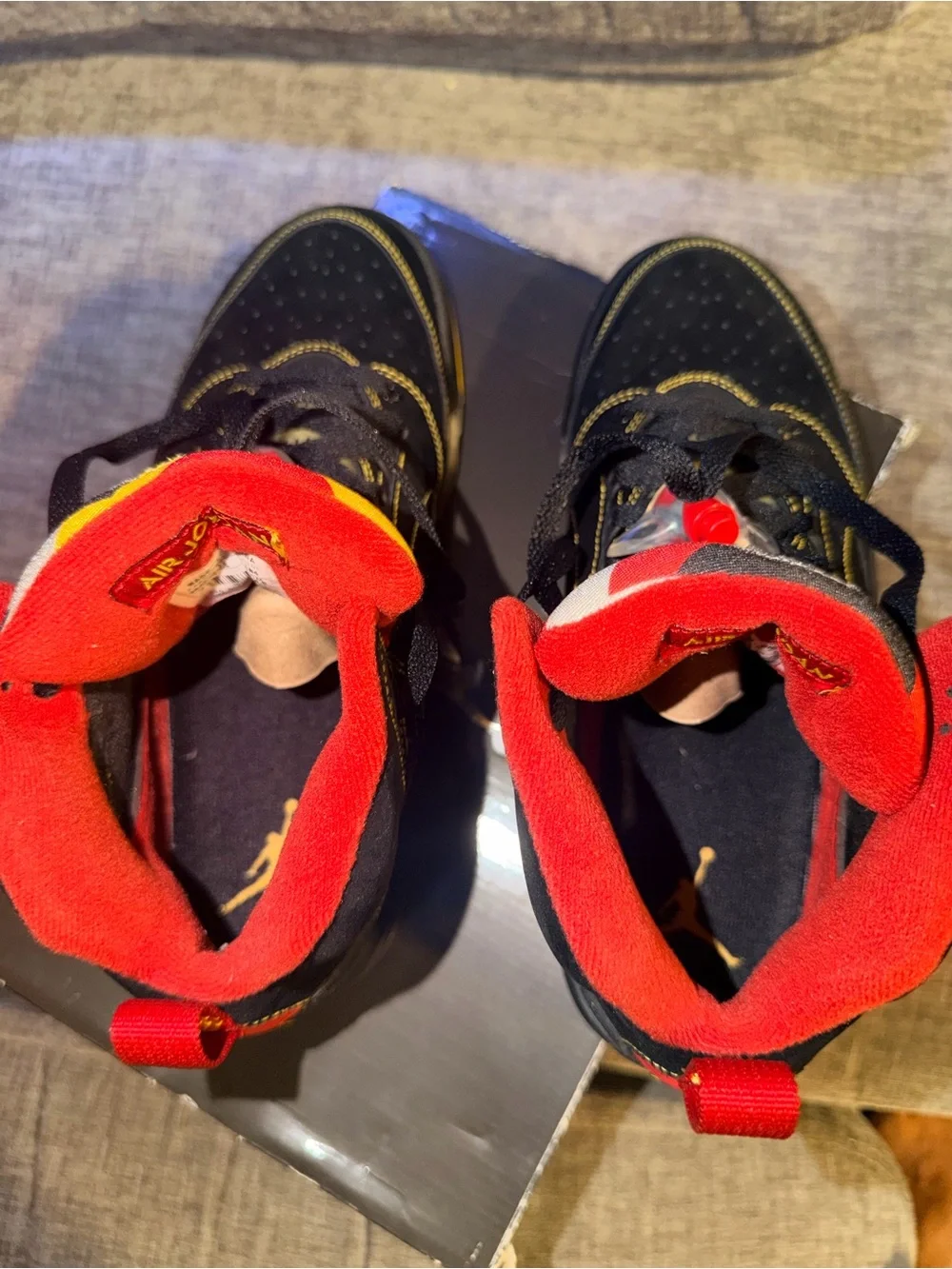 Air Jordan Sixty Plus Atlanta Hawks 2009 Black Red Yellow Men’s 8.5 OG Box